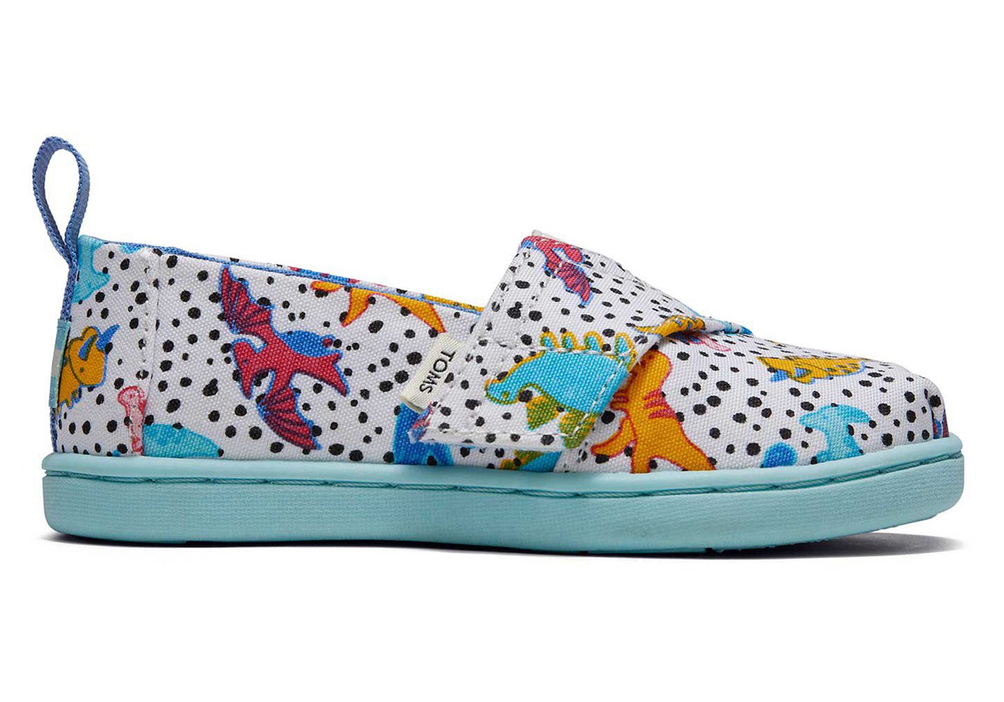 Toms Espadryle Dziecięce Kolorowe - Alpargata Tiny Dinosaur Doodles - 82IDLNYMU